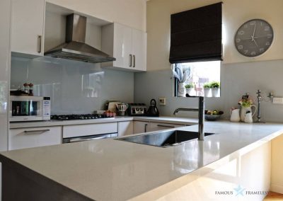 Famous Frameless Kitchen Glass Splashback Installation 11 Melbourne