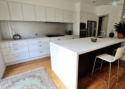 Famous Frameless Kitchen Glass Splashback Installation 4 Melbourne